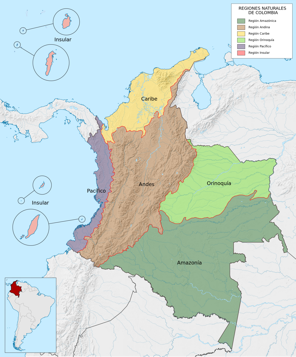 Dateimapa De Colombia Regiones Naturalessvg Koch Wiki 9420