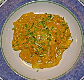 Spitzkohl in Currysauce