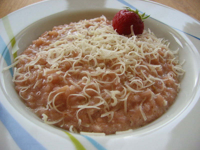 Datei:Risotto alle fragole - Portion.jpg