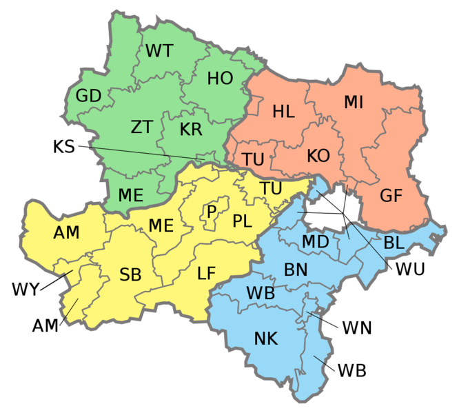 Datei:Karte NOE Viertel Bezirke.svg