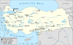 Türkei (größte Städte)